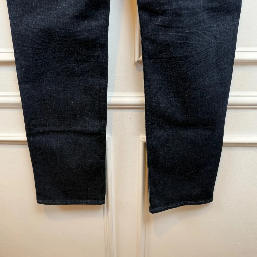 Banana Republic Slim Fit Mens Dark Wash Black Denim‎ Jeans 34x32 Stretch RN54023